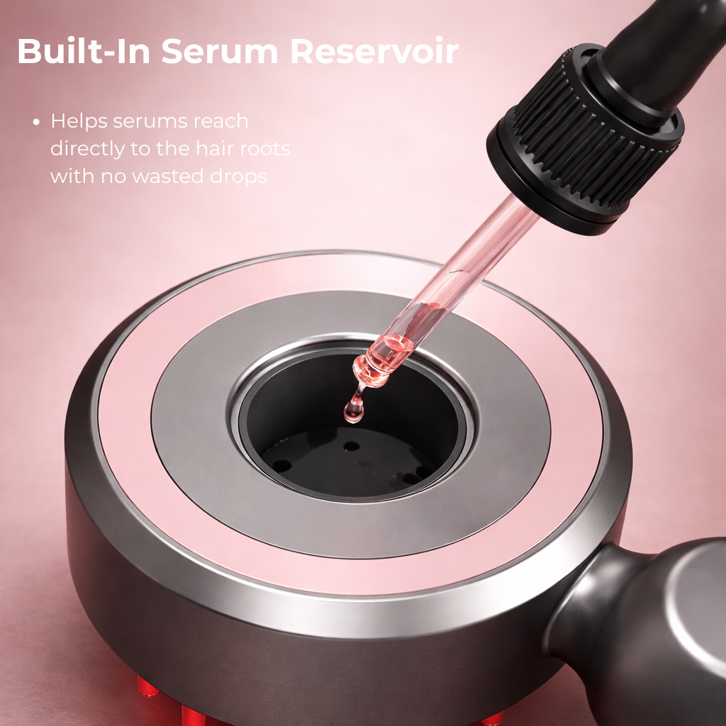 Luxurea™ Revive Red Light Therapy Scalp Massager