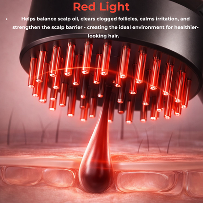 Luxurea™ Revive Red Light Therapy Scalp Massager