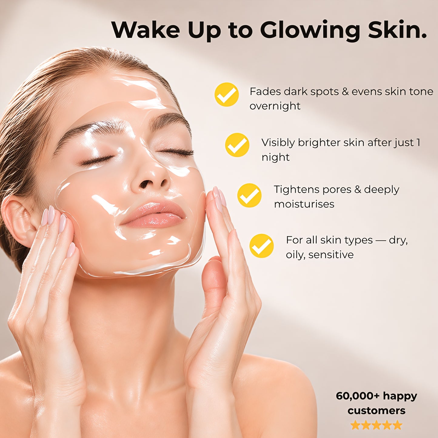 Golden Glow Kojic Acid & Turmeric Brightening Peel Off Mask - 75ml