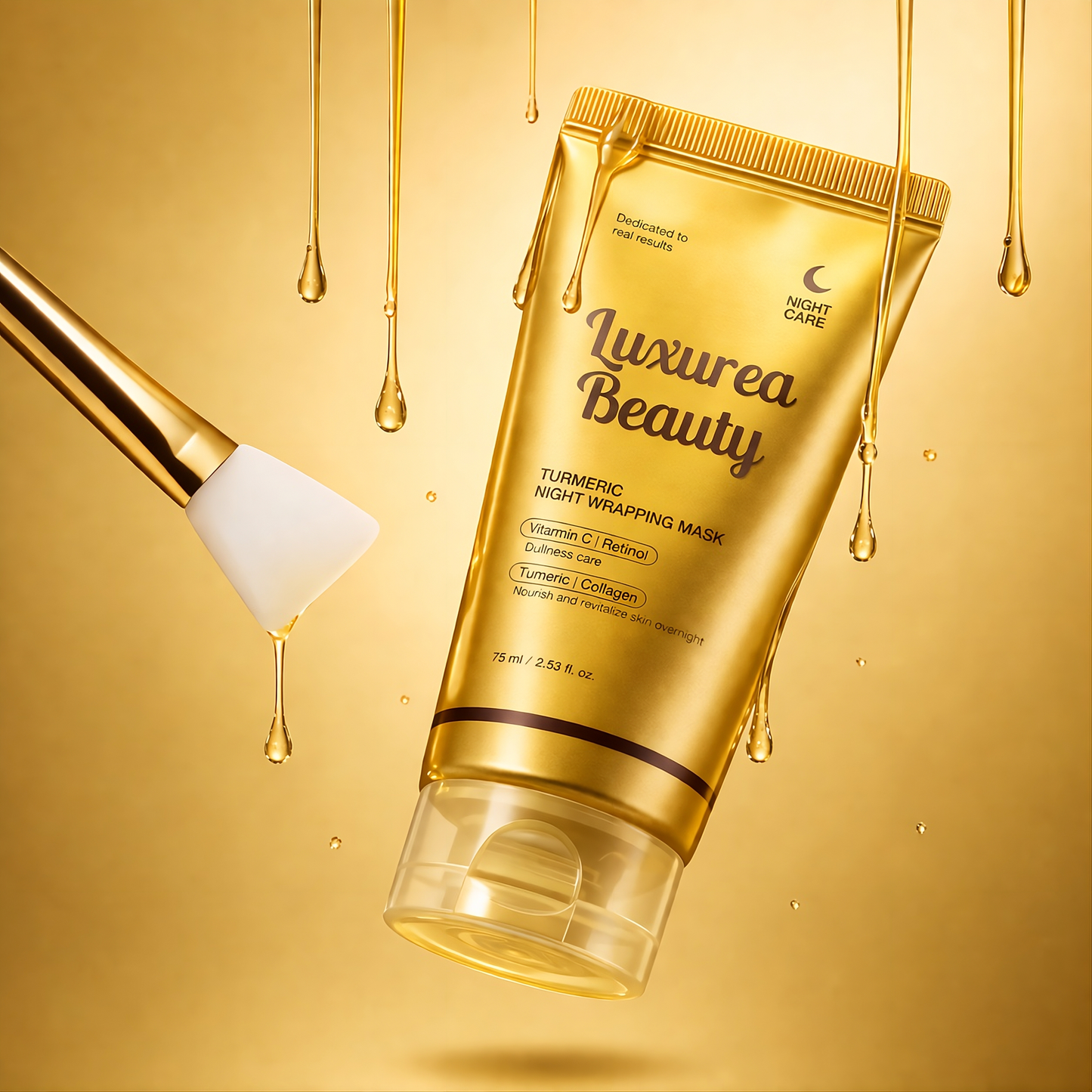 Golden Glow Kojic Acid & Turmeric Brightening Peel Off Mask - 75ml